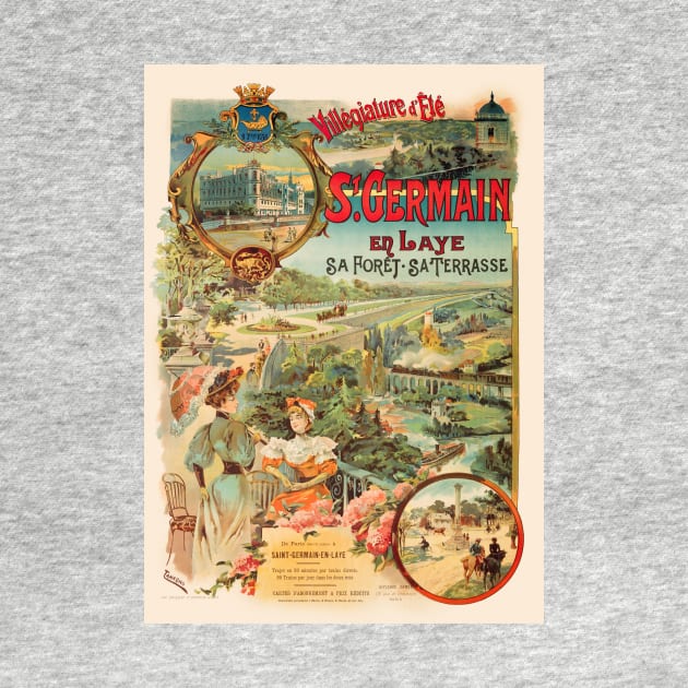 St-Germain-en-Laye Vintage Poster 1902 by vintagetreasure